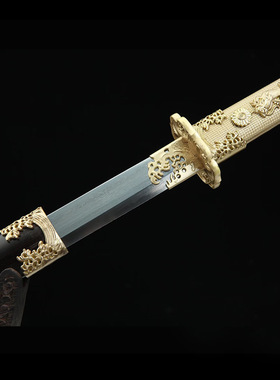水龙唐横刀一体花纹钢唐剑汉刀