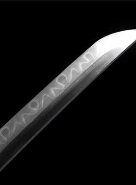 龙泉刀剑T10烧刃树叶纹未开刃