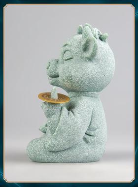 创意民族风格十二生肖丑牛大师装饰品办公室桌面茶几装饰品小众生