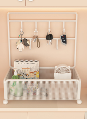 玄关钥匙收纳摆件入户门口摆件鞋柜上装饰盒置物架桌面挂墙整理