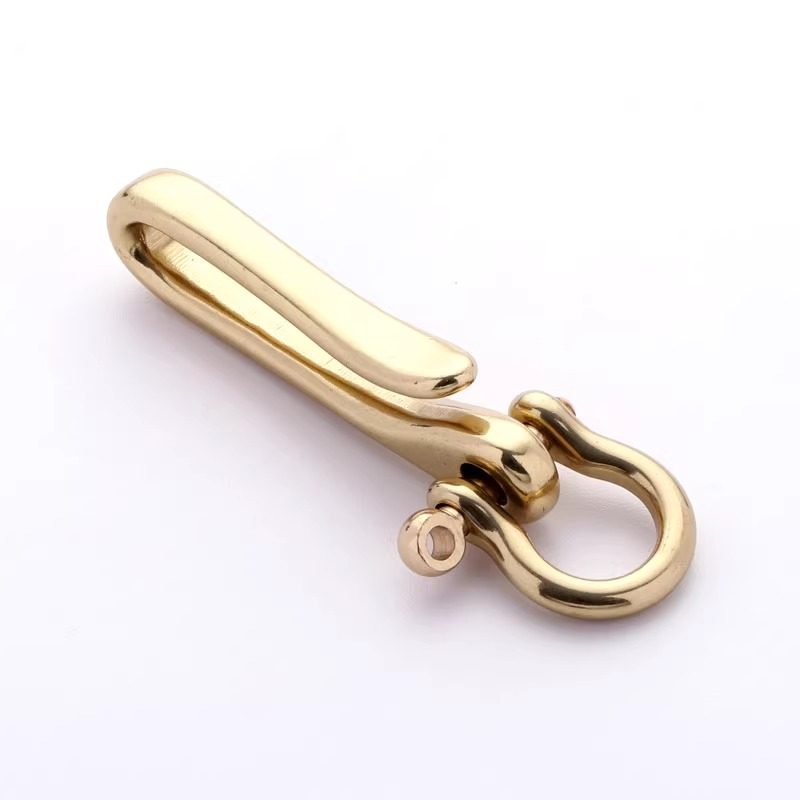 黄铜钥匙扣！U型钩子黄铜手工腰挂铜马蹄扣手工财布钩子 铜挂钩,淘宝优惠券,粉丝福利购,淘宝优惠卷