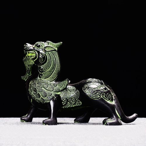 貔貅摆件仿古青铜器怪兽桌面室内文玩古玩复古工艺品装饰定制 - 图2