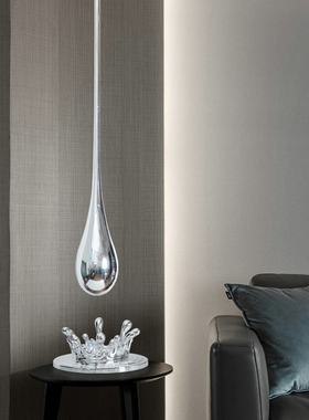 售楼处大堂酒店会所玄关商铺吊装水滴吊饰雕塑挂件抽象水花艺术品