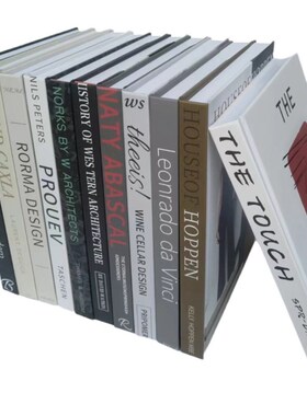 现代简约假书摆件仿真书本装饰品拍照道具书柜书房样板间桌面摆设