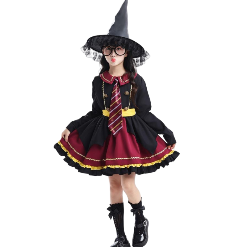 环球影城哈利波特儿童服装学院长袍正版全套魔法袍cos服女孩衣服 - 图0