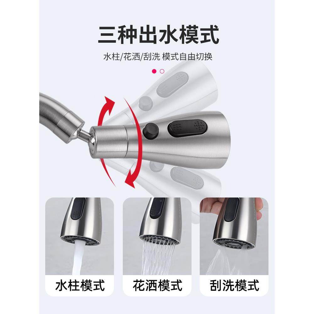 折叠式冷热水龙头厨房内开窗洗菜盆碗水槽万向旋转防溅不锈钢单冷,淘宝优惠券,粉丝福利购,淘宝优惠卷