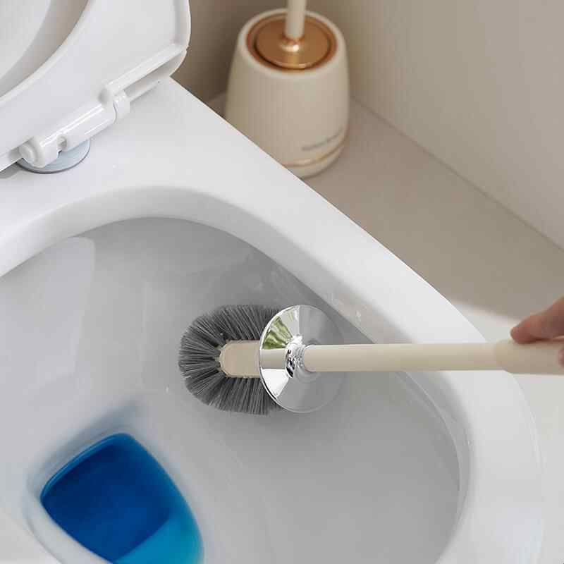 Toilet Brush Household No-Dead Angle Cleaning Artifact 2024 New Bathroom Wall-Mounted Special for Toilet Washing 97369