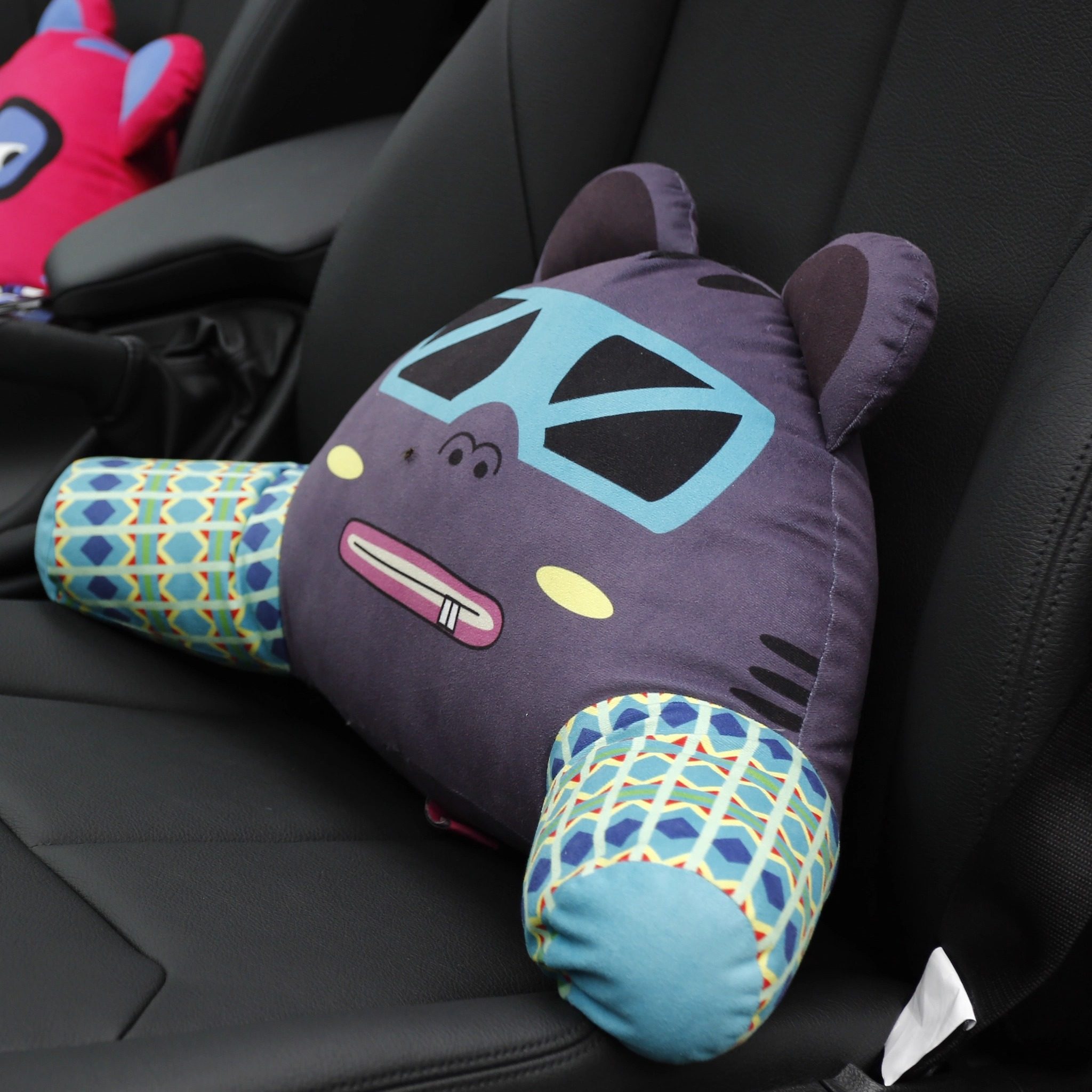 卡里努努猫咪卡通汽车腰靠护腰靠垫车载靠背垫车用腰枕车内腰垫,淘宝优惠券,粉丝福利购,淘宝优惠卷