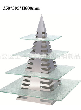 高档不锈钢自助餐层架展示架食物水果寿司架 酒店用品餐厨用品