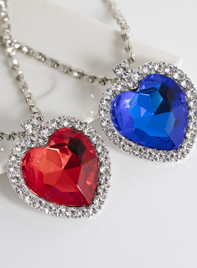 跨境欧美跨境配饰 海洋之星爱心项链配饰时尚百搭明星同款项链