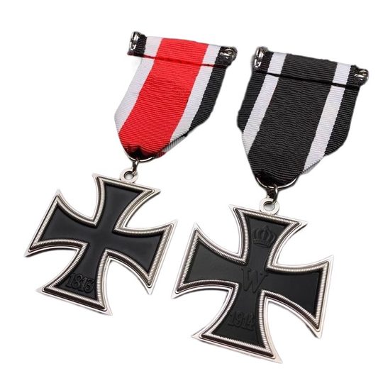 Iron Cross Prussian Second Class German Iron Cross Badge Military Fan Brooch Replica Pendant Iron Cross Badge