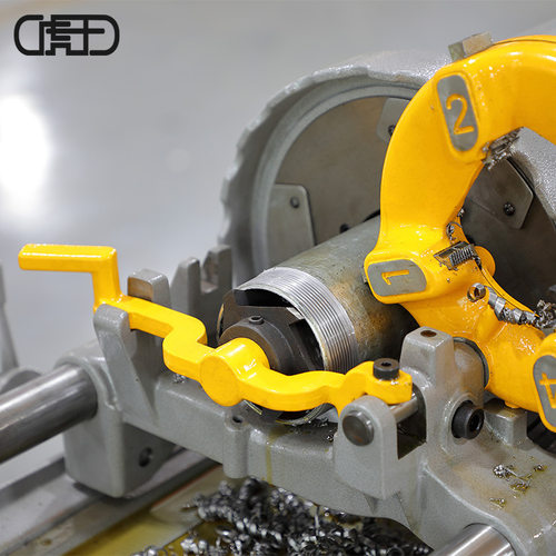 虎王3寸电动套丝机开牙机石油燃气化工多功能专业级套丝机SQ80C1 - 图1