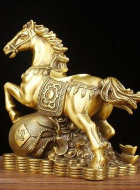 铜马摆件纯铜马到成功铜马摆件家居办公桌装饰品工艺礼品