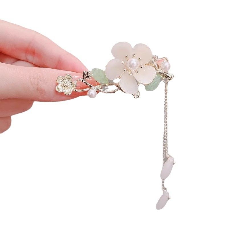 复古鸭嘴夹古风边夹女新中式汉服马面裙感流苏发夹盘发配饰,淘宝优惠券,粉丝福利购,淘宝优惠卷