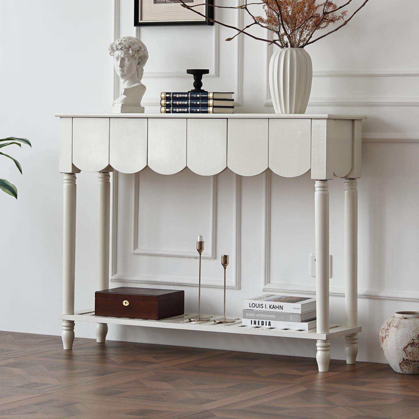 美式复古实木餐边柜茶水柜入户玄关台简约靠墙桌子门厅条案玄dω,淘宝优惠券,粉丝福利购,淘宝优惠卷