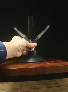 铜之心桌面激光红外线罗盘架吸盘专业风水支架三脚架三角架罗经杖