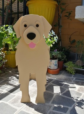 跨境时尚个性花艺装饰庭院摆设阳台绿植宠物创意家居狗盆栽