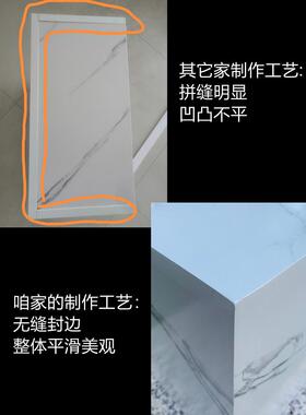 彷石材摆件底座方形摆台暴力熊手办公仔雕塑展示台彷岩板花架花几