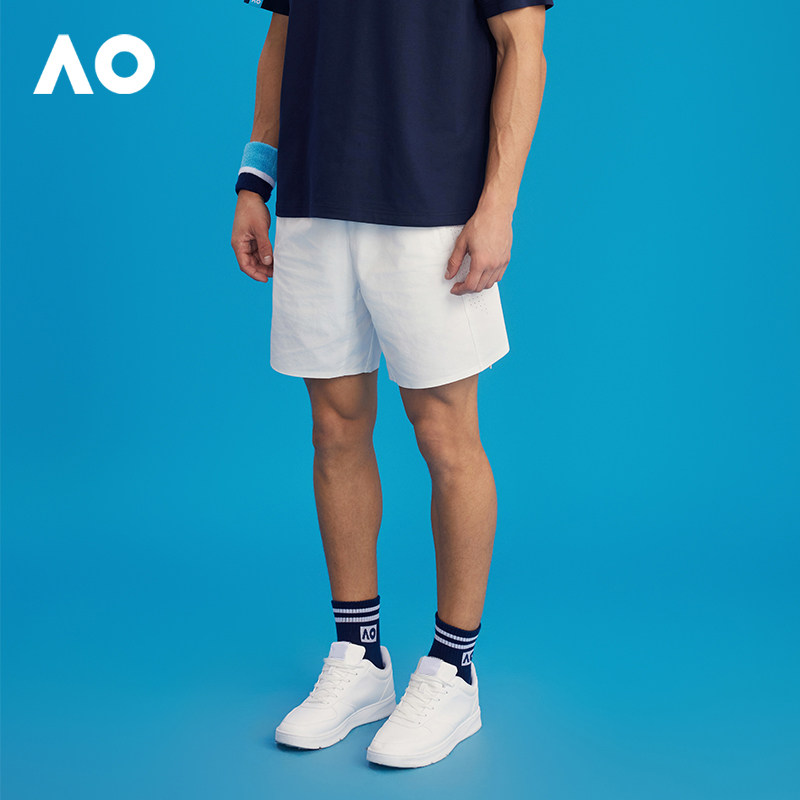AO澳网运动短裤男女同款网球跑步健身裤子休闲宽松梭织中裤春新款,淘宝优惠券,粉丝福利购,淘宝优惠卷