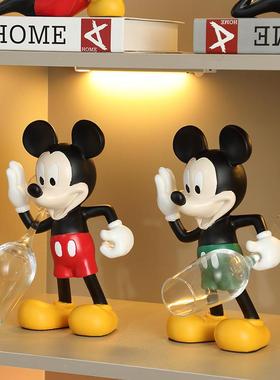 卡通米奇红酒架摆件创意家居客厅酒柜装饰网红米老鼠公仔乔迁送礼