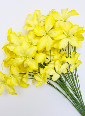 假花仿真花摆设黄色莫奈花园装饰花束仿生轻奢高级感逼真拍照道具