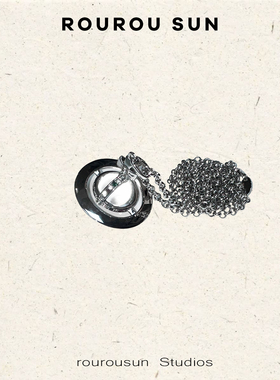 50391高级设计感立体环绕复古土星吊坠