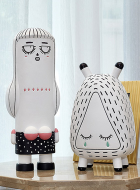 新品北欧现代展示柜卡通摆件儿童房样板H间玄关柜书房书柜壁柜家