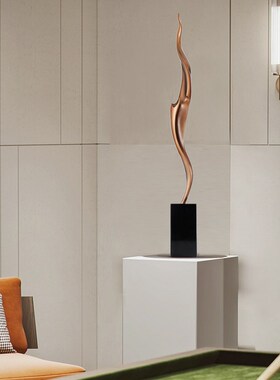 高级艺术雕塑摆件酒柜客厅过道玄关轻奢高级感小众创意抽象工艺品