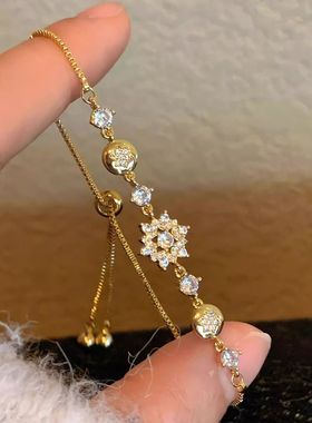 【s999纯银】冰晶雪诗手链