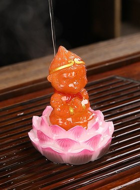 孙悟空精品家居装饰品摆件创意茶桌茶台茶盘茶室摆放茶宠可养变色