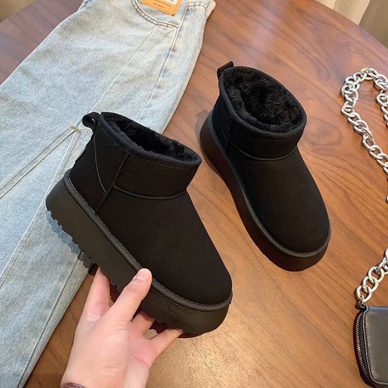 加绒雪地靴女童外穿厚底2026年冬新款皮毛一体短筒靴加厚防滑棉鞋,淘宝优惠券,粉丝福利购,淘宝优惠卷