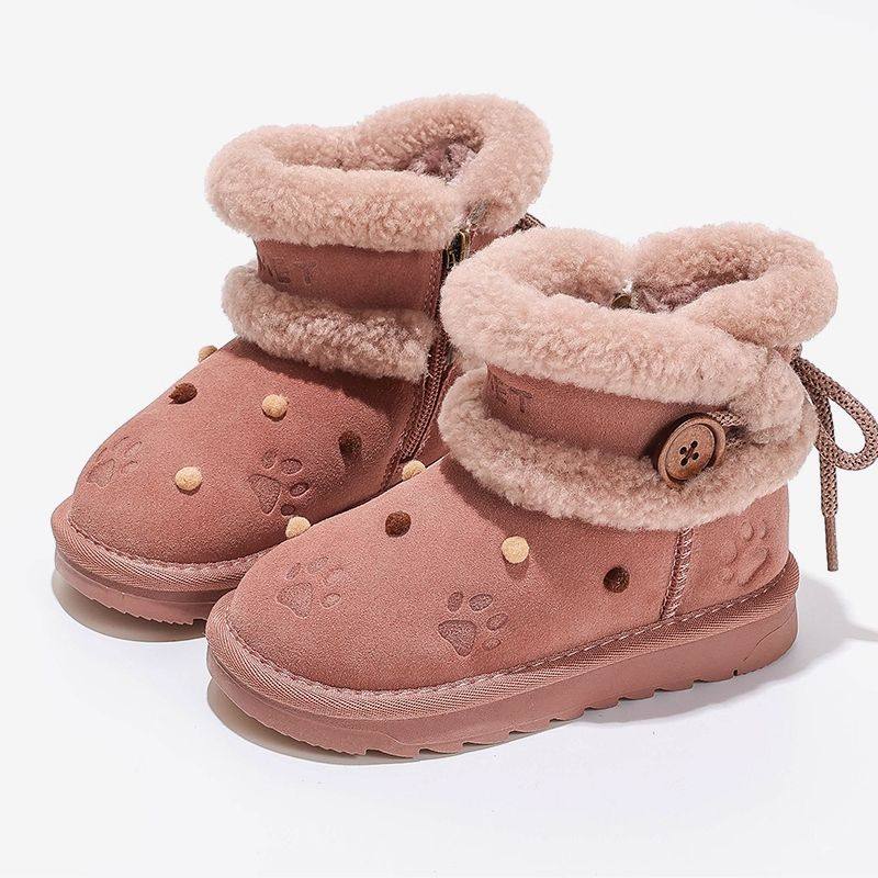 儿童雪地靴加绒加厚东北女童大棉鞋2026新款女宝宝雪地棉女孩冬鞋,淘宝优惠券,粉丝福利购,淘宝优惠卷