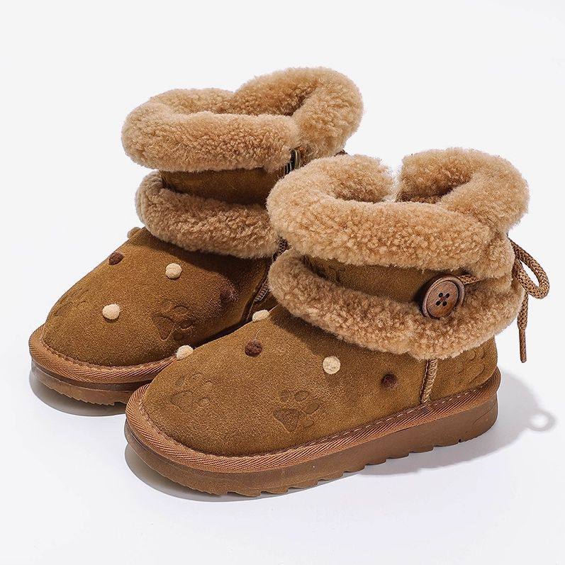 儿童雪地靴加绒加厚东北女童大棉鞋2026新款女宝宝雪地棉女孩冬鞋,淘宝优惠券,粉丝福利购,淘宝优惠卷