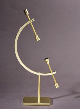 五金镀铜地球仪水晶球支架矿标支架玻璃球展架金属金色摆饰工艺品