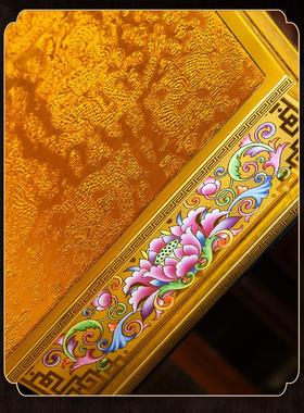 家用珐琅金观音菩萨佛像供养桌财神神像增加底座莲花供养桌