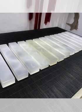 天然玉石镇尺镇纸压尺仿古初学者高档镇尺大号大理石特大号刻书法