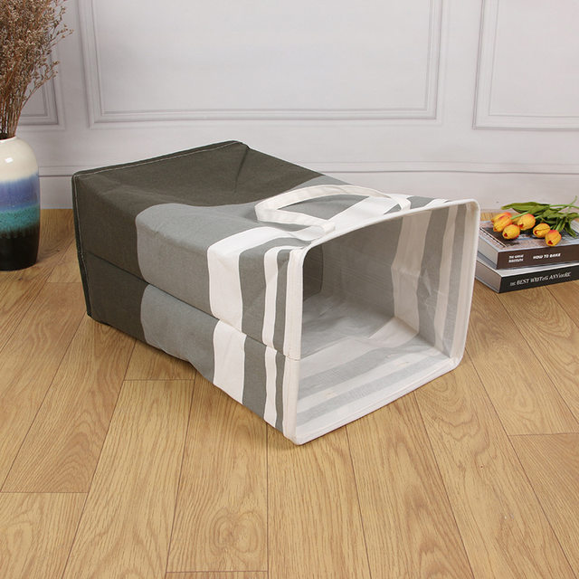 Clothing toy storage barrel folding moisture-proof stripes