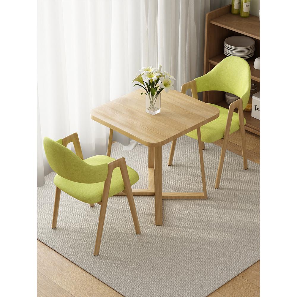 北欧洽谈桌椅组合售楼处休息区会客接待阳台咖啡厅奶茶店小圆桌子 - 图0