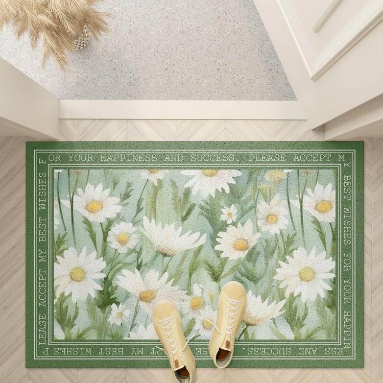 清新简约碎花 入户门丝圈地垫超大门垫门厅大门口地毯进门脚垫古,淘宝优惠券,粉丝福利购,淘宝优惠卷