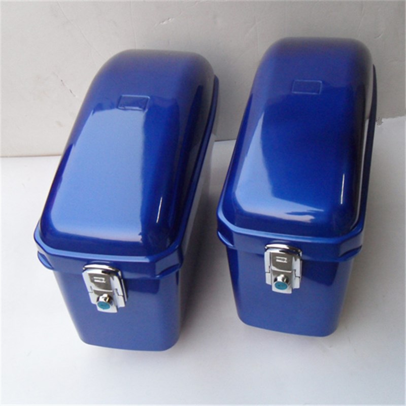 机车边箱哈雷机车挂箱改装电动车两边箱电动车侧箱ABS正料大尾箱 - 图1