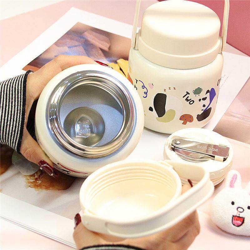 可爱熊猫2024新款焖烧杯316不锈钢保温闷烧壶焖粥便携饭盒银耳羹,淘宝优惠券,粉丝福利购,淘宝优惠卷