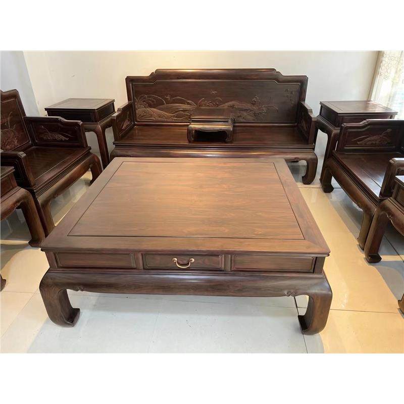 老挝大红酸枝家具红木沙发实木客厅椅子组合新中式交趾黄檀全套,淘宝优惠券,粉丝福利购,淘宝优惠卷