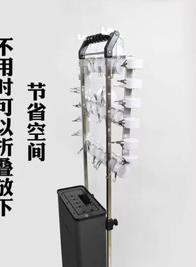 方管亚细亚烫发机支架吊杠子架拉线盒支架挂钩数码烫发机器吊臂