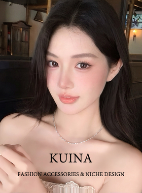 细碎银子项链女款素链颈链锁骨