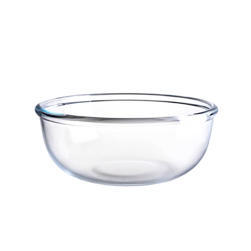 青苹果加厚透明玻璃碗耐高温烘焙打蛋碗和面揉面盆料理色拉沙拉碗