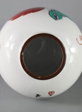 景德镇仿古陶瓷器狮子太保枣子坛家居装饰展柜新中式酒柜摆件花瓶