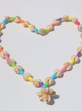 天然贝壳海螺项链儿童奖励礼物