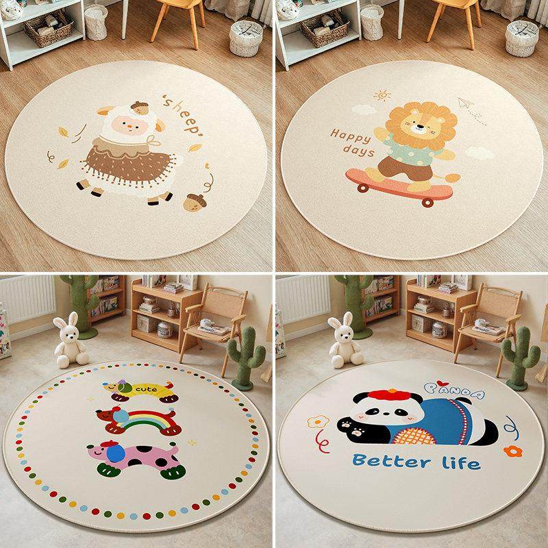 圆形地毯客厅沙发茶几摇摇椅化妆椅椅子垫卧室儿童阅读区转椅地垫,淘宝优惠券,粉丝福利购,淘宝优惠卷