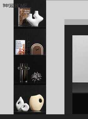 现代轻奢高档摆件客厅玄关样板房软装套装餐边电视柜玻璃柜装饰品