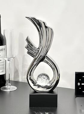 风生水起客厅摆件轻奢高档酒柜电视柜玄关家居装饰品高级感艺术品